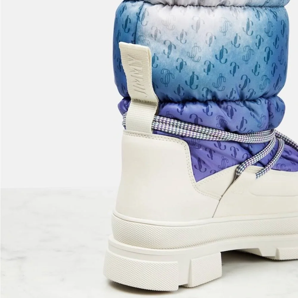 New JIMMY CHOO Yeda monogram padded snow boots $1,295 37